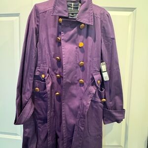 New Marc Jacob Purple Double-Breasted Women's Coat